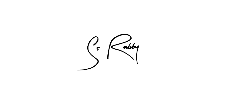 How to make Ss Rabby name signature. Use Arty Signature style for creating short signs online. This is the latest handwritten sign. Ss Rabby signature style 8 images and pictures png