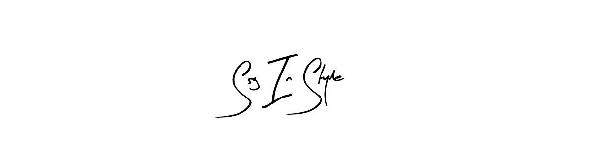 if you are searching for the best signature style for your name Ssg In Style. so please give up your signature search. here we have designed multiple signature styles  using Arty Signature. Ssg In Style signature style 8 images and pictures png