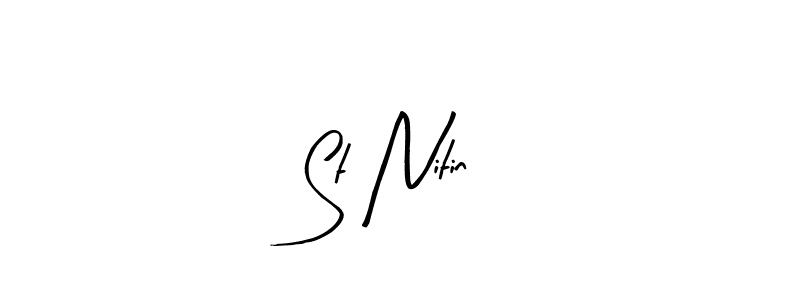 Here are the top 10 professional signature styles for the name St Nitin. These are the best autograph styles you can use for your name. St Nitin signature style 8 images and pictures png