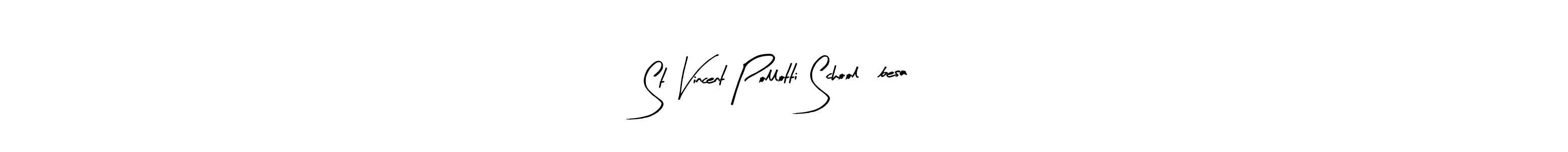 if you are searching for the best signature style for your name St Vincent Pollotti School,besa. so please give up your signature search. here we have designed multiple signature styles  using Arty Signature. St Vincent Pollotti School,besa signature style 8 images and pictures png