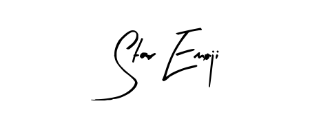 Personalize your online presence with Star Emoji signature rendered in elegant Arty Signature font. Great for website footers and blogs. Star Emoji signature style 8 images and pictures png