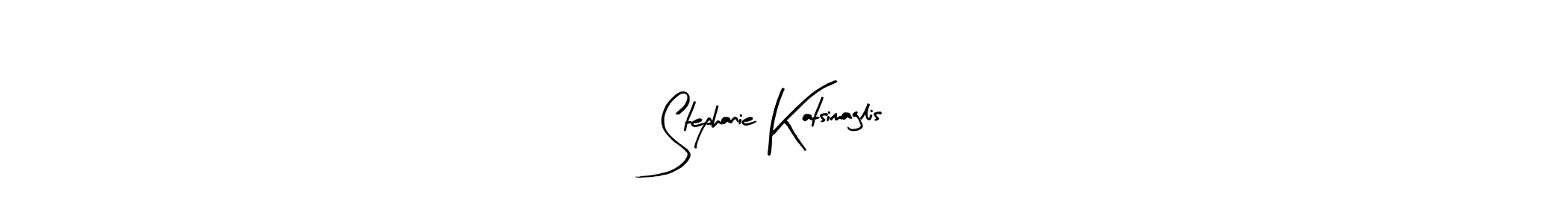 This is the best signature style for the Stephanie Katsimaglis name. Also you like these signature font (Arty Signature). Mix name signature. Stephanie Katsimaglis signature style 8 images and pictures png
