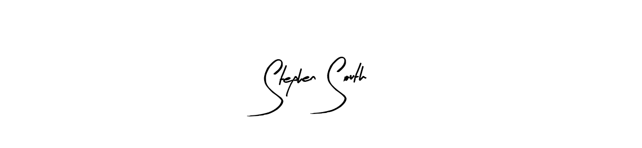 How to make Stephen South name signature. Use Arty Signature style for creating short signs online. This is the latest handwritten sign. Stephen South signature style 8 images and pictures png