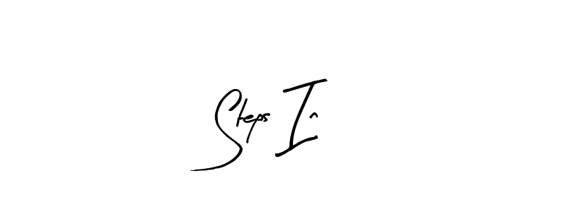 The best way (Arty Signature) to make a short signature is to pick only two or three words in your name. The name Steps In include a total of six letters. For converting this name. Steps In signature style 8 images and pictures png