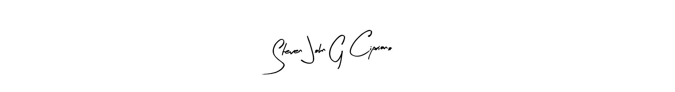if you are searching for the best signature style for your name Steven John G Cipriano. so please give up your signature search. here we have designed multiple signature styles  using Arty Signature. Steven John G Cipriano signature style 8 images and pictures png