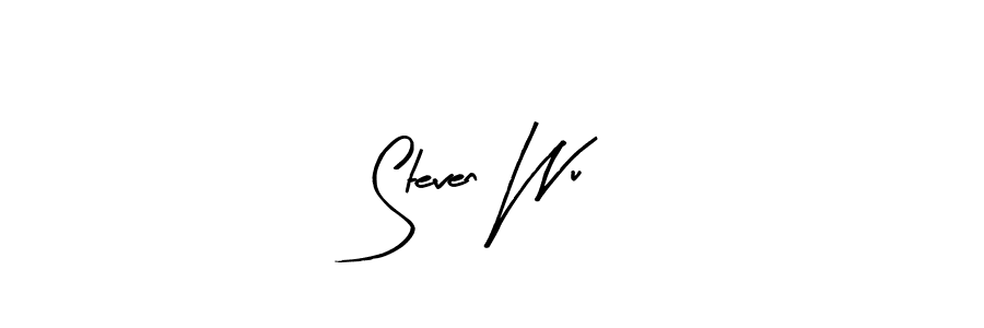 Create a beautiful signature design for name Steven Wu. With this signature (Arty Signature) fonts, you can make a handwritten signature for free. Steven Wu signature style 8 images and pictures png