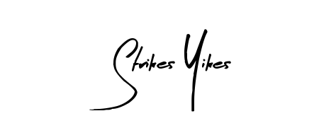 Enhance your business communications with Strikes Yikes signature in Arty Signature lettering. Clean, modern, and universally compatible. Strikes Yikes signature style 8 images and pictures png