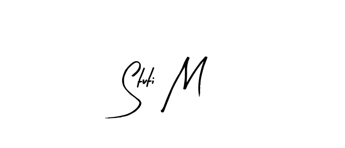 Stuti M stylish signature style. Best Handwritten Sign (Arty Signature) for my name. Handwritten Signature Collection Ideas for my name Stuti M. Stuti M signature style 8 images and pictures png