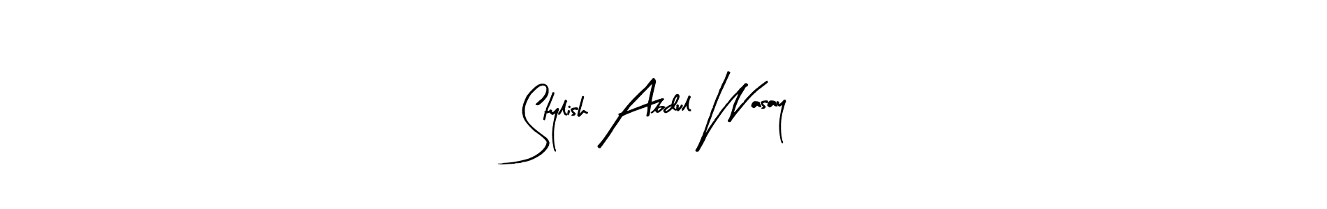 You should practise on your own different ways (Arty Signature) to write your name (Stylish Abdul Wasay) in signature. don't let someone else do it for you. Stylish Abdul Wasay signature style 8 images and pictures png