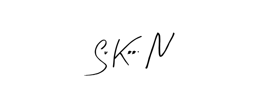 The best way (Arty Signature) to make a short signature is to pick only two or three words in your name. The name Su Koo. N include a total of six letters. For converting this name. Su Koo. N signature style 8 images and pictures png