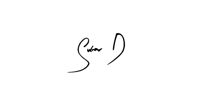 if you are searching for the best signature style for your name Subar D. so please give up your signature search. here we have designed multiple signature styles  using Arty Signature. Subar D signature style 8 images and pictures png