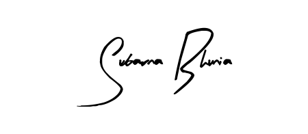 The Arty Signature font transforms the name Subarna Bhunia into an executive sign with sharp precision and distinguished character. Subarna Bhunia signature style 8 images and pictures png