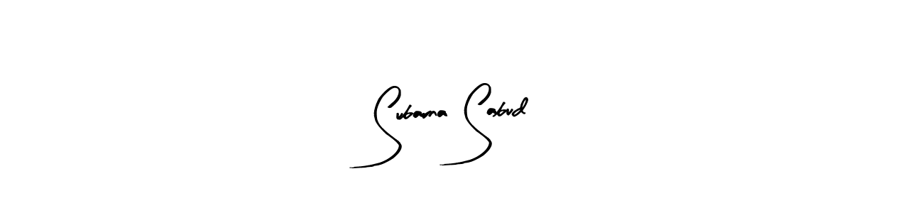 Here are the top 10 professional signature styles for the name Subarna Sabud. These are the best autograph styles you can use for your name. Subarna Sabud signature style 8 images and pictures png