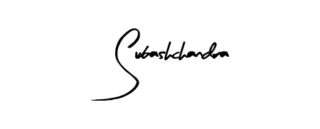 Designed for modern professionals: Subashchandra name signature crafted with Arty Signature script. Ready for digital PDF workflows. Subashchandra signature style 8 images and pictures png