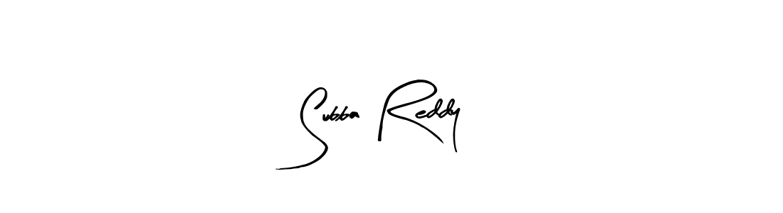 The best way (Arty Signature) to make a short signature is to pick only two or three words in your name. The name Subba Reddy include a total of six letters. For converting this name. Subba Reddy signature style 8 images and pictures png