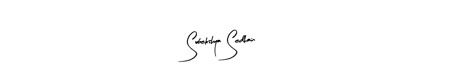 Arty Signature is a professional signature style that is perfect for those who want to add a touch of class to their signature. It is also a great choice for those who want to make their signature more unique. Get Subekshya Sedhain name to fancy signature for free. Subekshya Sedhain signature style 8 images and pictures png