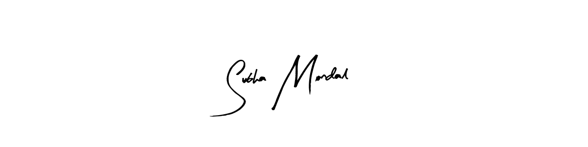 Make a beautiful signature design for name Subha Mondal. With this signature (Arty Signature) style, you can create a handwritten signature for free. Subha Mondal signature style 8 images and pictures png