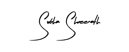 Try this chic Subha Shreenath handwritten sign style. Using Arty Signature font elements, it gives your name a sleek, memorable identity. Subha Shreenath signature style 8 images and pictures png