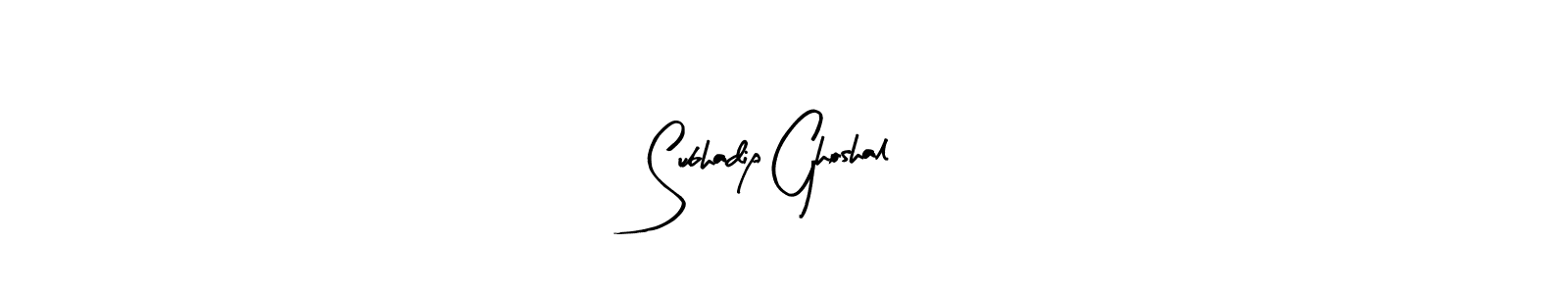 Also we have Subhadip Ghoshal name is the best signature style. Create professional handwritten signature collection using Arty Signature autograph style. Subhadip Ghoshal signature style 8 images and pictures png