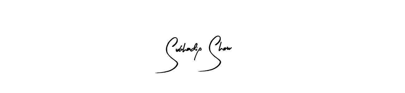 It looks lik you need a new signature style for name Subhadip Show. Design unique handwritten (Arty Signature) signature with our free signature maker in just a few clicks. Subhadip Show signature style 8 images and pictures png