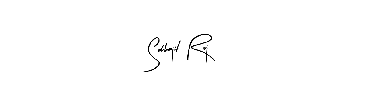 Also we have Subhajit Ruj name is the best signature style. Create professional handwritten signature collection using Arty Signature autograph style. Subhajit Ruj signature style 8 images and pictures png