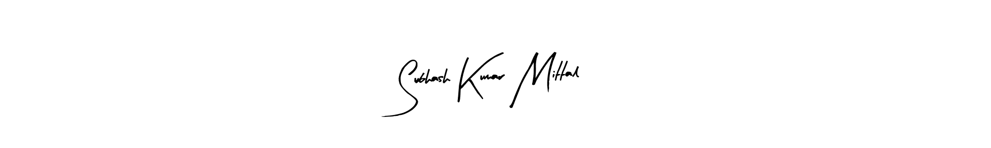 Make a beautiful signature design for name Subhash Kumar Mittal. With this signature (Arty Signature) style, you can create a handwritten signature for free. Subhash Kumar Mittal signature style 8 images and pictures png