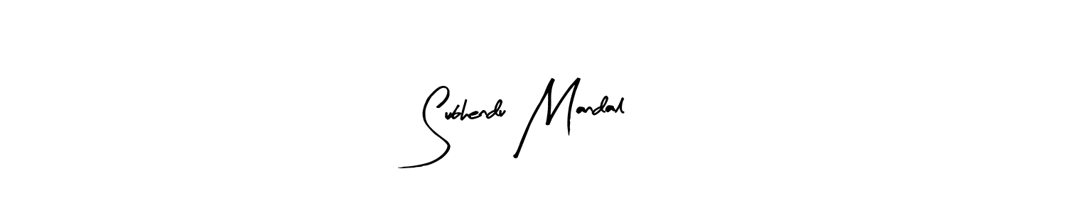 Subhendu Mandal stylish signature style. Best Handwritten Sign (Arty Signature) for my name. Handwritten Signature Collection Ideas for my name Subhendu Mandal. Subhendu Mandal signature style 8 images and pictures png