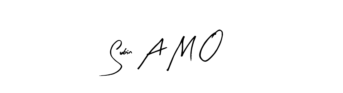 Here are the top 10 professional signature styles for the name Subin A M O. These are the best autograph styles you can use for your name. Subin A M O signature style 8 images and pictures png