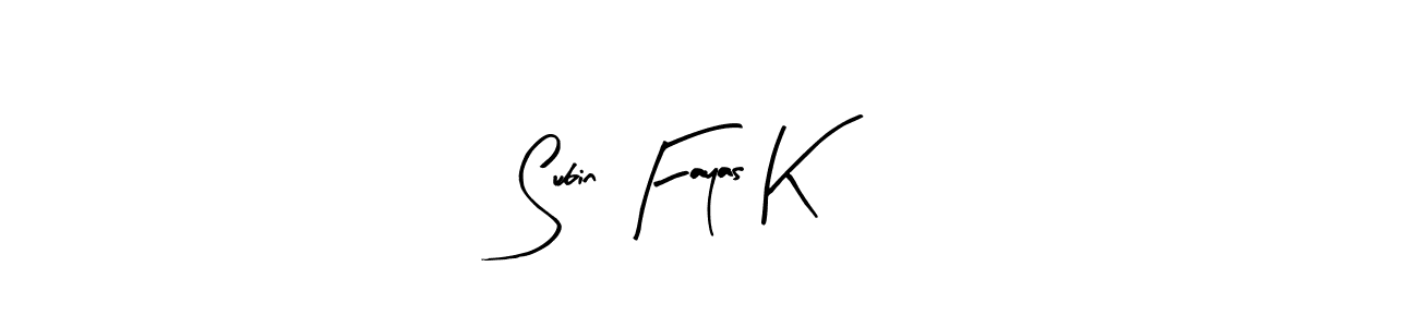 Also You can easily find your signature by using the search form. We will create Subin Fayas K name handwritten signature images for you free of cost using Arty Signature sign style. Subin Fayas K signature style 8 images and pictures png