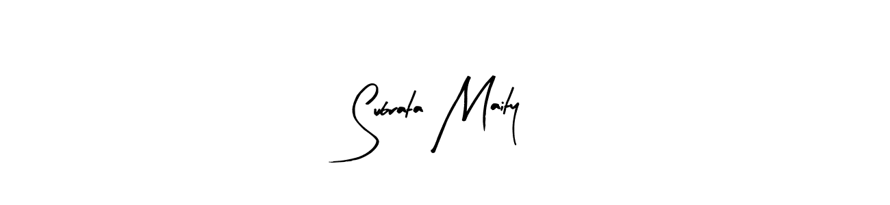 How to make Subrata Maity name signature. Use Arty Signature style for creating short signs online. This is the latest handwritten sign. Subrata Maity signature style 8 images and pictures png