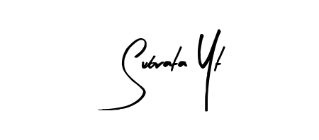 Make a beautiful signature design for name Subrata Yt. Use this online signature maker to create a handwritten signature for free. Subrata Yt signature style 8 images and pictures png