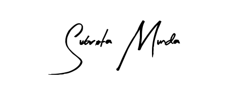 Designed for modern professionals: Subrota Munda name signature crafted with Arty Signature script. Ready for digital PDF workflows. Subrota Munda signature style 8 images and pictures png