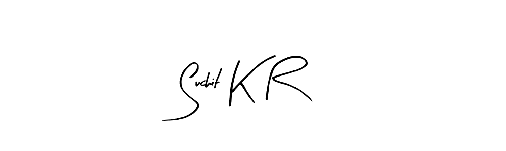 Also You can easily find your signature by using the search form. We will create Suchit K R name handwritten signature images for you free of cost using Arty Signature sign style. Suchit K R signature style 8 images and pictures png