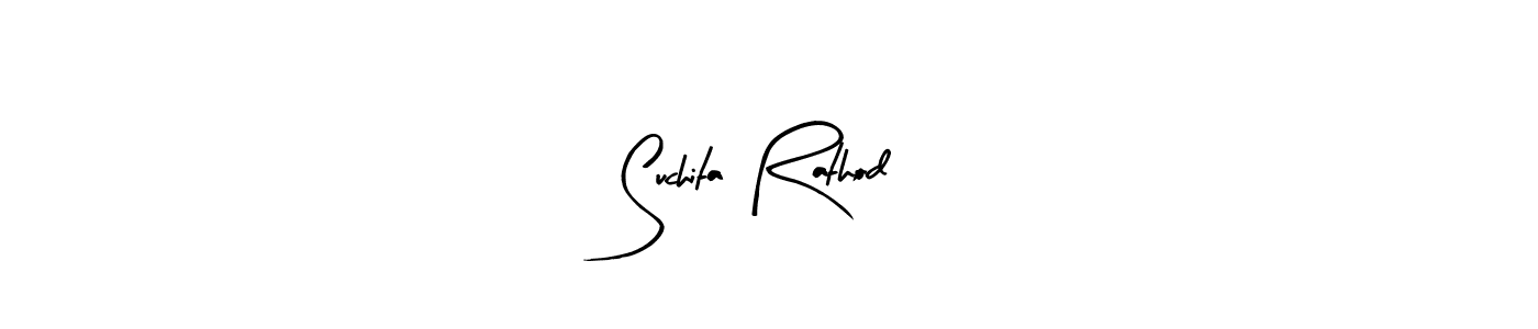 How to make Suchita Rathod name signature. Use Arty Signature style for creating short signs online. This is the latest handwritten sign. Suchita Rathod signature style 8 images and pictures png