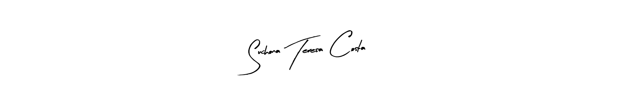 The best way (Arty Signature) to make a short signature is to pick only two or three words in your name. The name Suchona Teresa Costa include a total of six letters. For converting this name. Suchona Teresa Costa signature style 8 images and pictures png