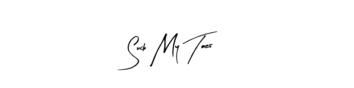 Create a beautiful signature design for name Suck My Toes. With this signature (Arty Signature) fonts, you can make a handwritten signature for free. Suck My Toes signature style 8 images and pictures png