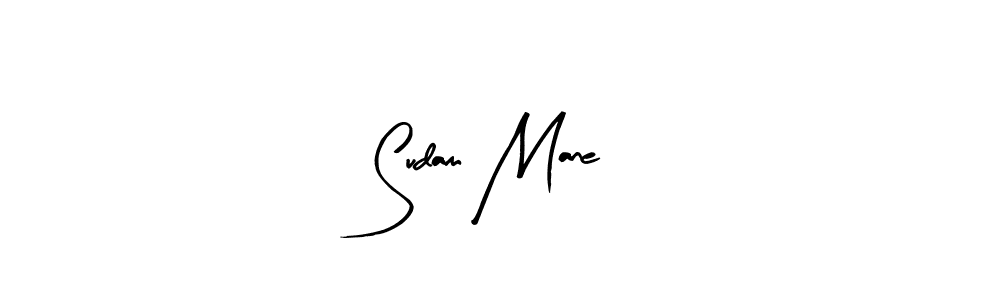 Use a signature maker to create a handwritten signature online. With this signature software, you can design (Arty Signature) your own signature for name Sudam Mane. Sudam Mane signature style 8 images and pictures png