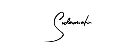 Give your name Sudarmiatin an exquisite flair with the Arty Signature script font. Ideal for contracts, resumes, and formal letterheads. Sudarmiatin signature style 8 images and pictures png