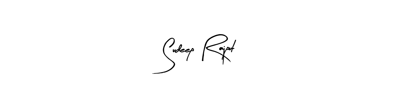 Use a signature maker to create a handwritten signature online. With this signature software, you can design (Arty Signature) your own signature for name Sudeep Rajput. Sudeep Rajput signature style 8 images and pictures png