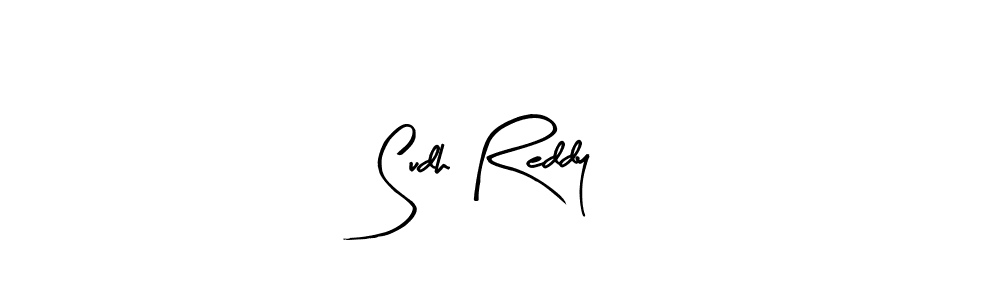 if you are searching for the best signature style for your name Sudh Reddy. so please give up your signature search. here we have designed multiple signature styles  using Arty Signature. Sudh Reddy signature style 8 images and pictures png