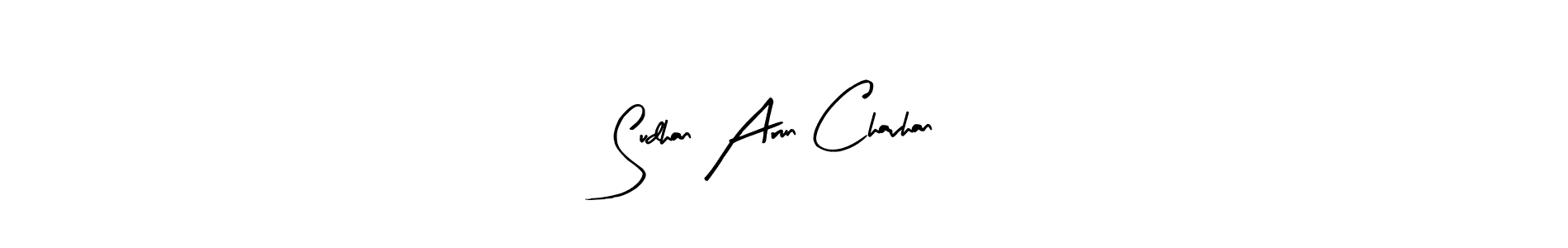 Similarly Arty Signature is the best handwritten signature design. Signature creator online .You can use it as an online autograph creator for name Sudhan Arun Chavhan. Sudhan Arun Chavhan signature style 8 images and pictures png