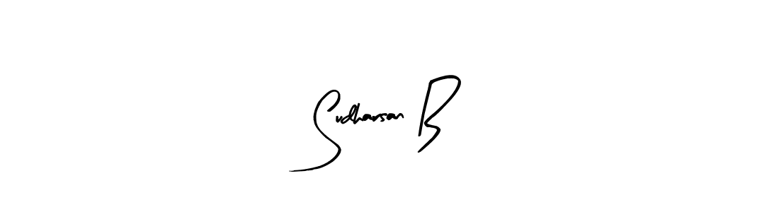 The best way (Arty Signature) to make a short signature is to pick only two or three words in your name. The name Sudharsan B include a total of six letters. For converting this name. Sudharsan B signature style 8 images and pictures png