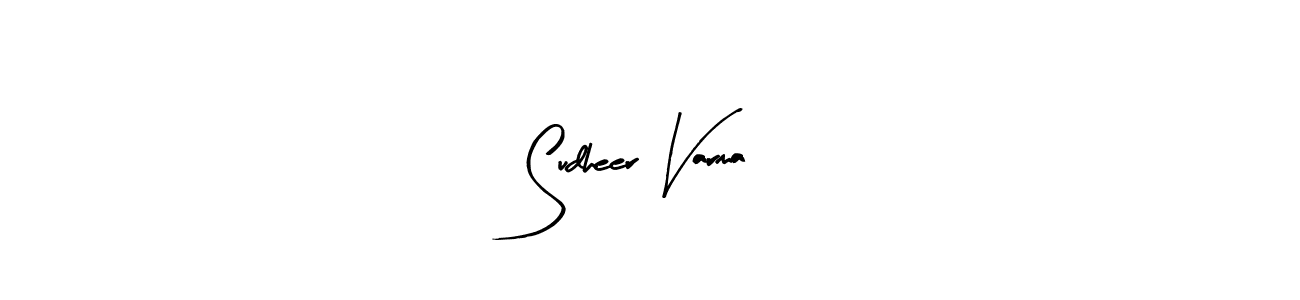 Make a beautiful signature design for name Sudheer Varma. Use this online signature maker to create a handwritten signature for free. Sudheer Varma signature style 8 images and pictures png