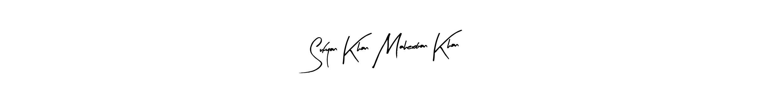 Make a beautiful signature design for name Sufyan Khan Maherban Khan. With this signature (Arty Signature) style, you can create a handwritten signature for free. Sufyan Khan Maherban Khan signature style 8 images and pictures png