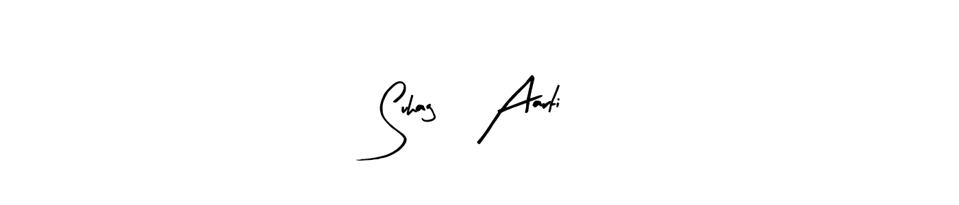 Also You can easily find your signature by using the search form. We will create Suhag    Aarti name handwritten signature images for you free of cost using Arty Signature sign style. Suhag    Aarti signature style 8 images and pictures png