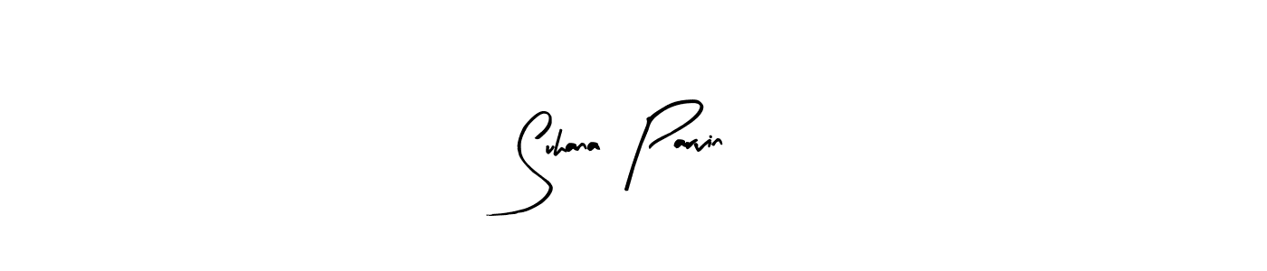 You should practise on your own different ways (Arty Signature) to write your name (Suhana  Parvin) in signature. don't let someone else do it for you. Suhana  Parvin signature style 8 images and pictures png