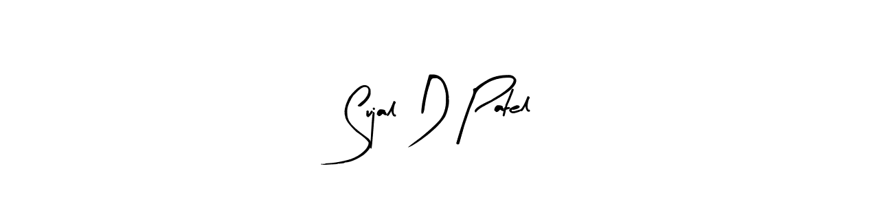 This is the best signature style for the Sujal D Patel name. Also you like these signature font (Arty Signature). Mix name signature. Sujal D Patel signature style 8 images and pictures png
