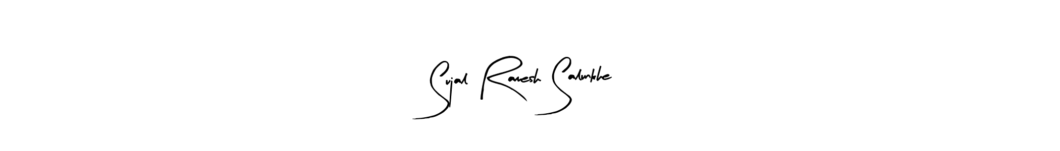 Use a signature maker to create a handwritten signature online. With this signature software, you can design (Arty Signature) your own signature for name Sujal Ramesh Salunkhe. Sujal Ramesh Salunkhe signature style 8 images and pictures png