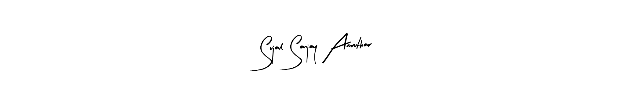 Use a signature maker to create a handwritten signature online. With this signature software, you can design (Arty Signature) your own signature for name Sujal Sanjay Amrutkar. Sujal Sanjay Amrutkar signature style 8 images and pictures png