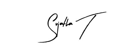 Also we have Sujatha T name is the best signature style. Create professional handwritten signature collection using Arty Signature autograph style. Sujatha T signature style 8 images and pictures png